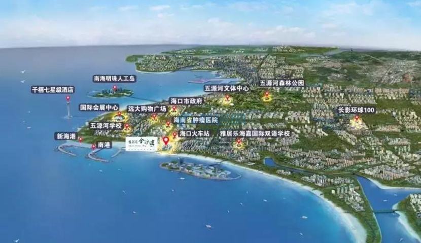 雅居乐金沙湾鸟瞰图