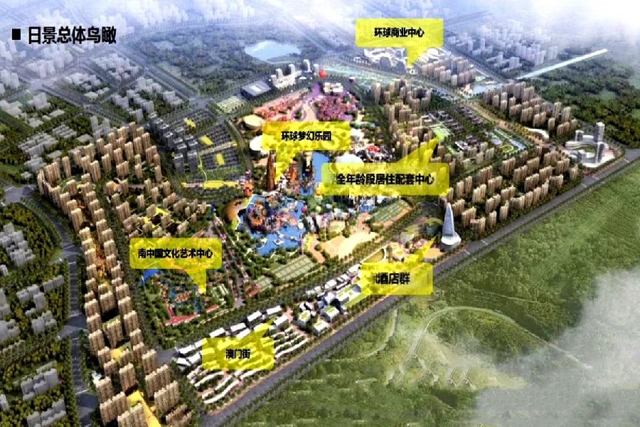 环球100宝龙城-整体鸟瞰图