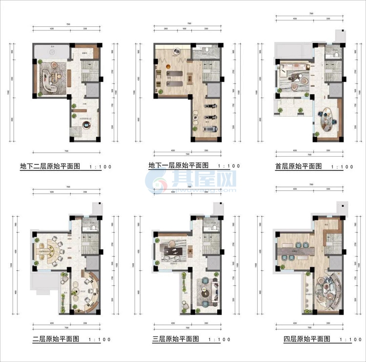 绿地空港GIC建面110㎡户型平面布置图