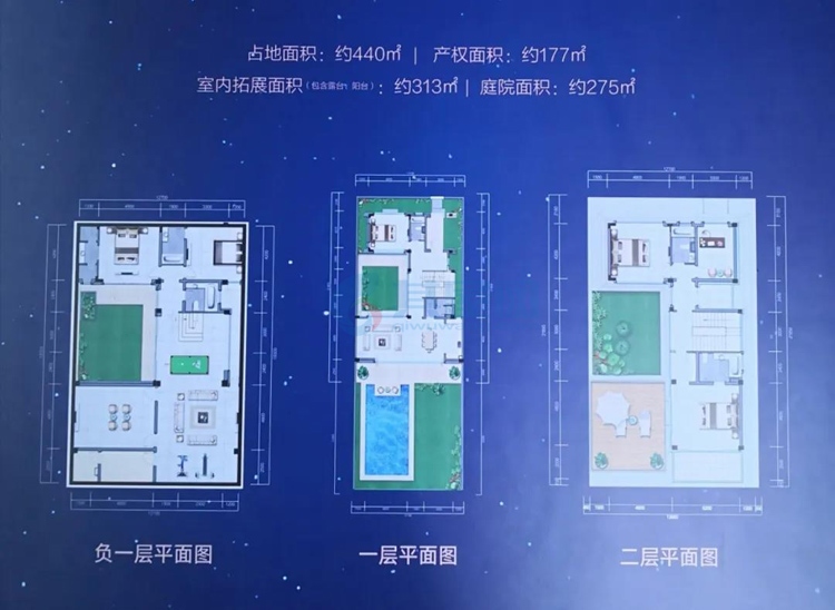 澜岸观邸别墅产品-六房户型-建面177㎡