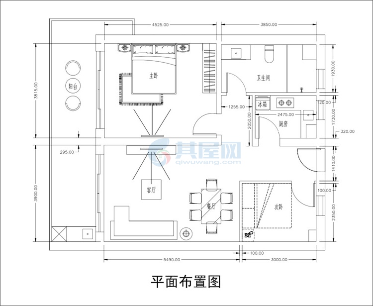 碧桂园东海岸-建面117㎡-两房两厅一卫