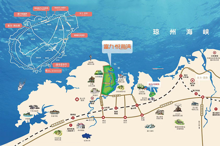 富力悦海湾-区位图