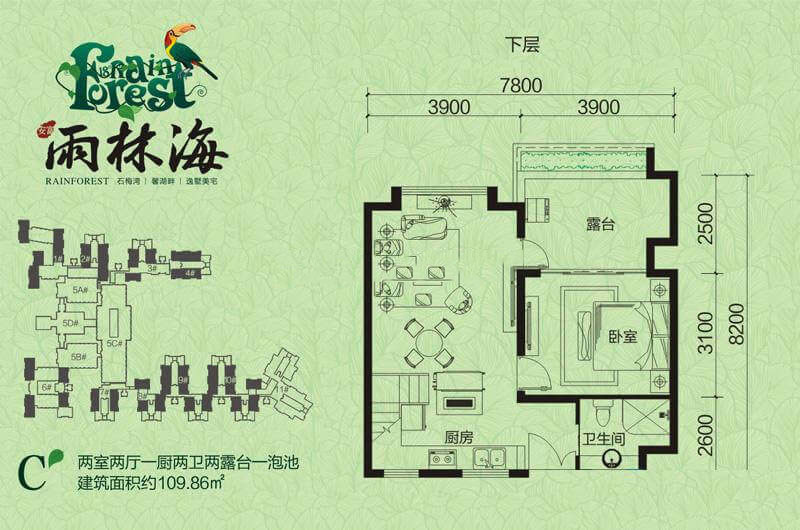 2室2厅1厨2卫