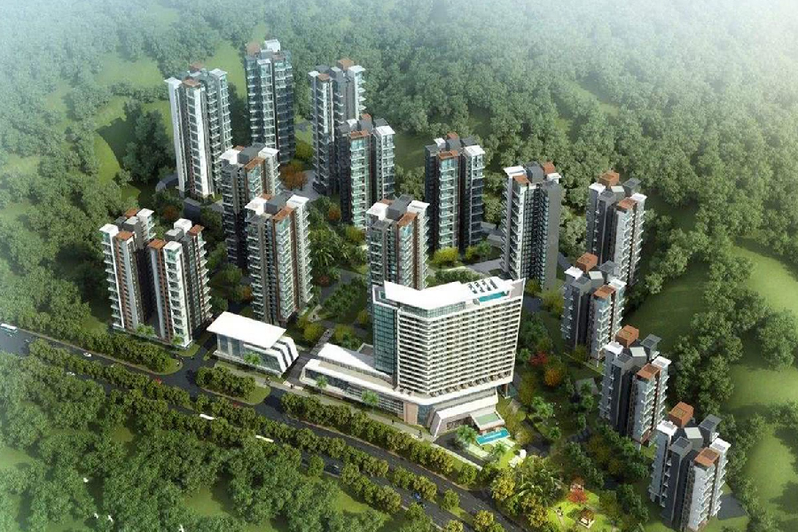鹿港溪山效果图
