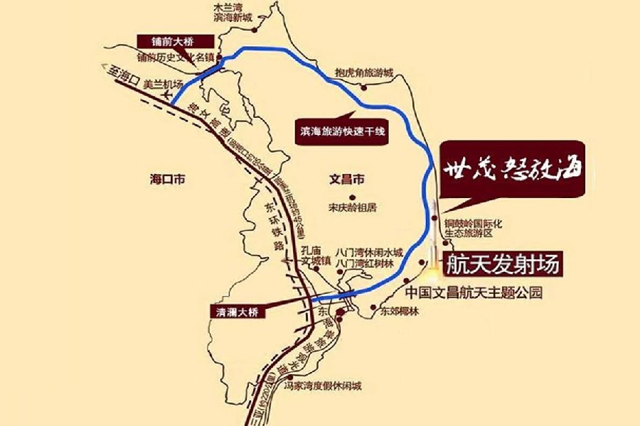世茂怒放海项目区位图