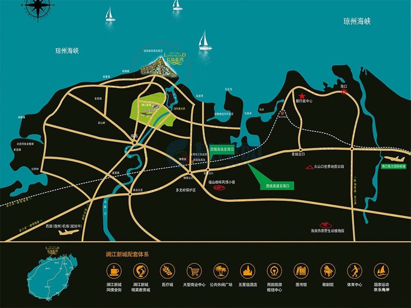 长岛蓝湾-区位图