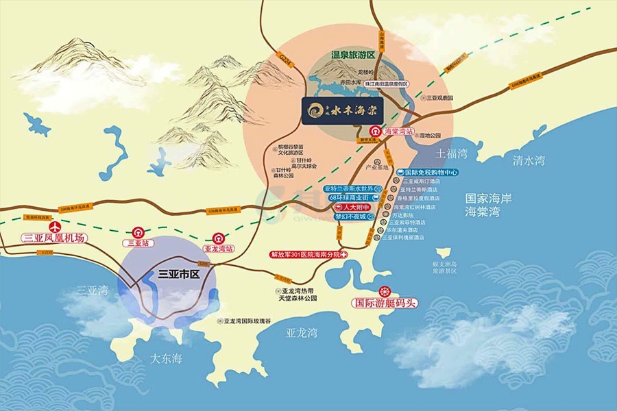 金地水木海棠-区位图