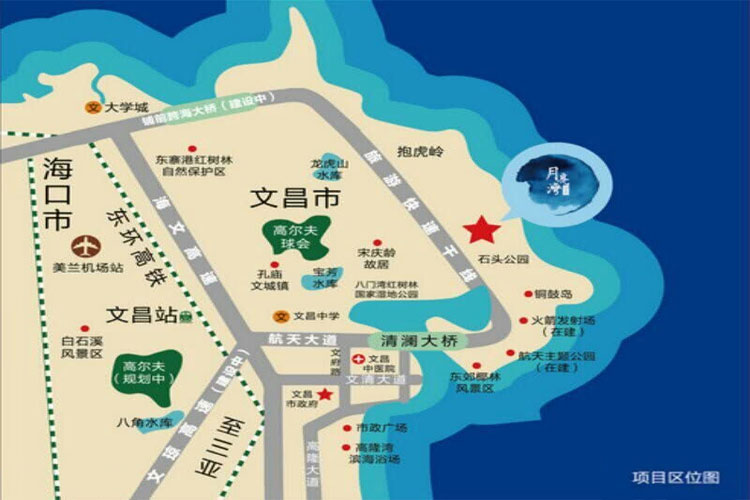 合景月亮湾区位图
