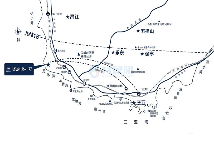龙沐湾一号-区位图