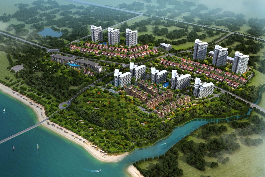 龙沐湾一号-鸟瞰图