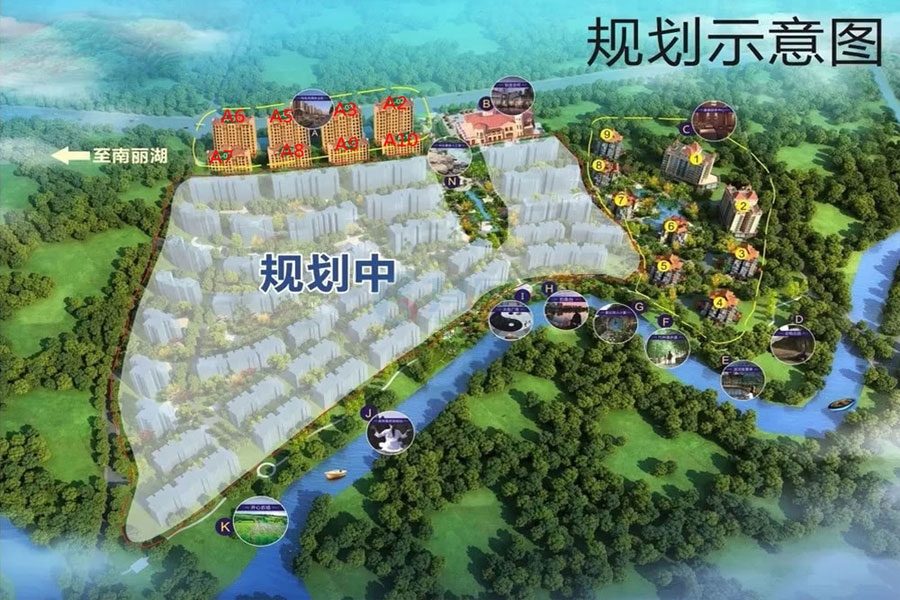 恒大御湖庄园-规划示意图