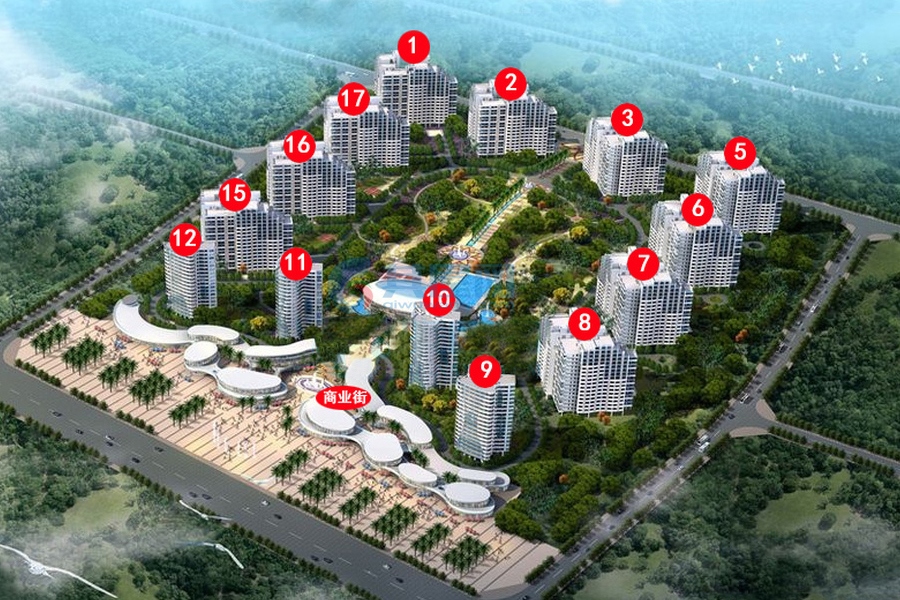 中和龙沐湾鸟瞰图