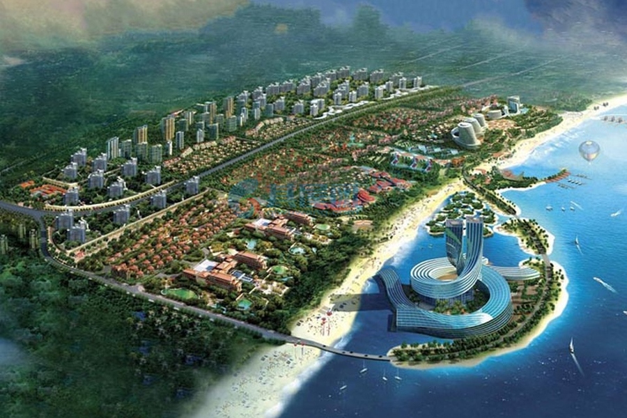 乐东中和龙沐湾鸟瞰图