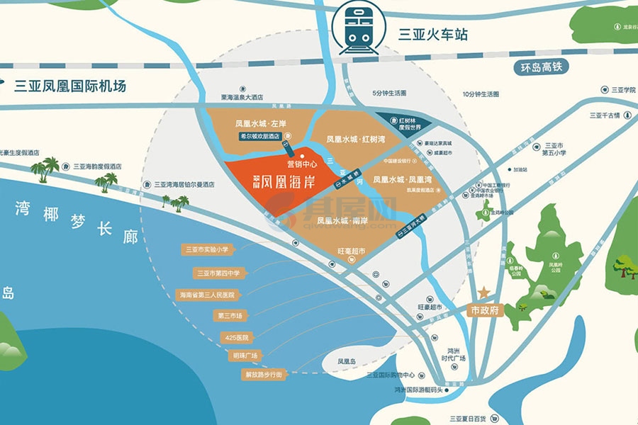 翠屏凤凰海岸-区位图