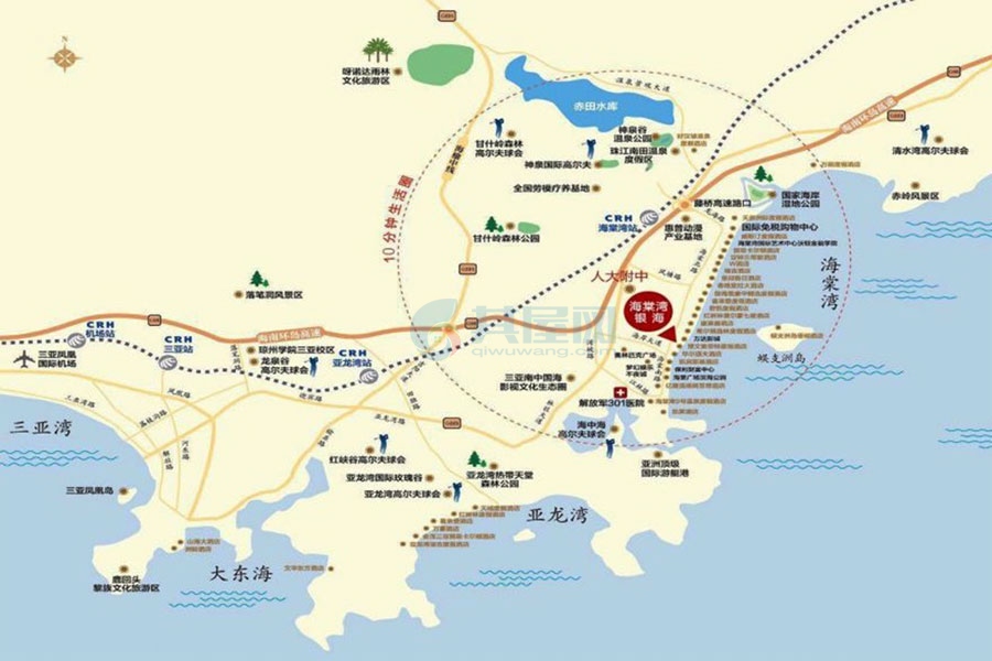海棠湾银海-区位图