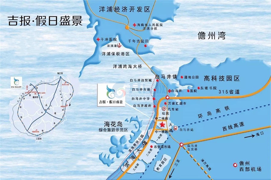吉报假日盛景-区位图