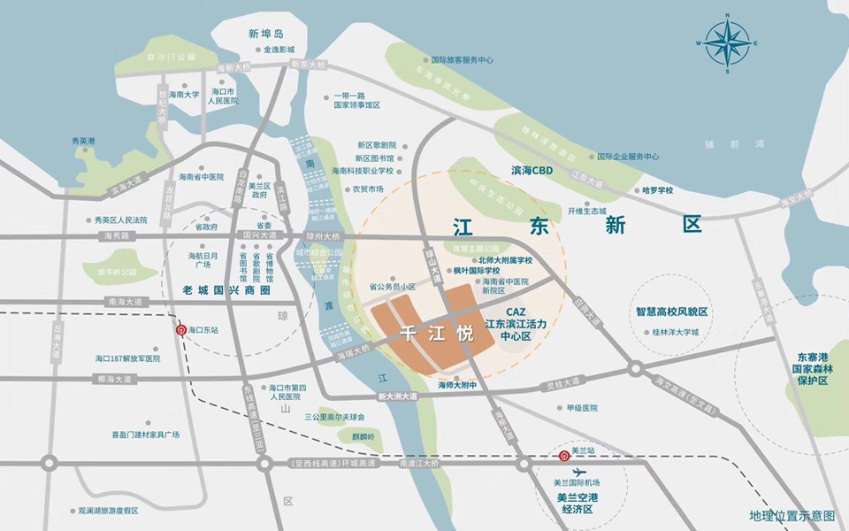 千江月区位图