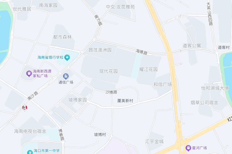 现代花园区位图