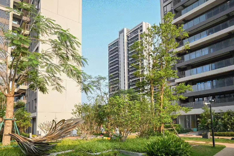 现代凤翔观邸小区实景
